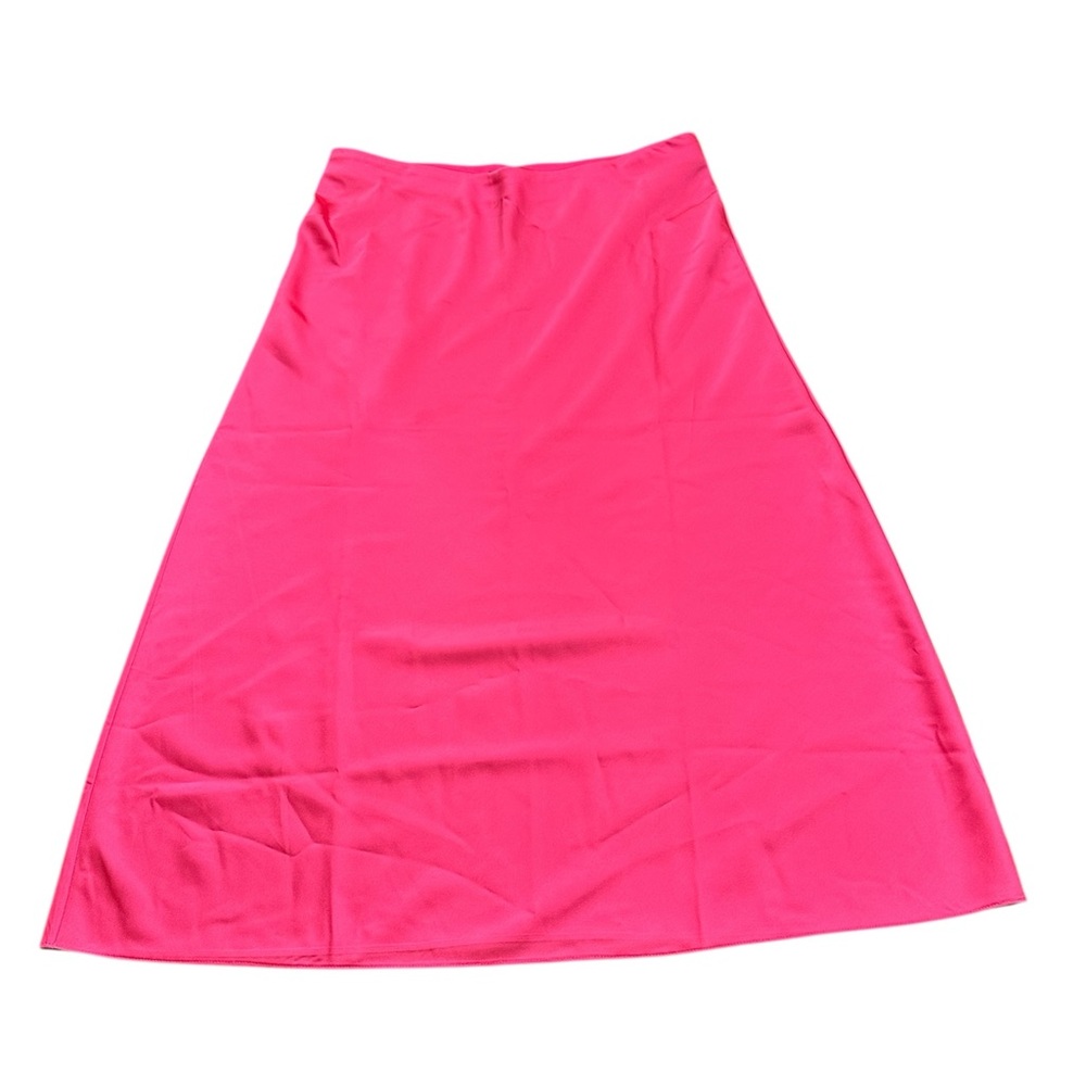 NWT J. Crew Hot Pink Midi Skirt